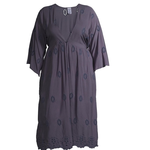 Women's Eyelet Kimono - Picture 1 of 7